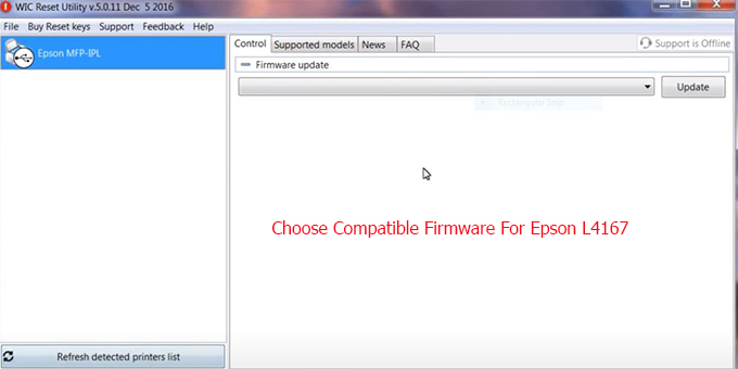 Key Firmware Epson L4167 Step 4